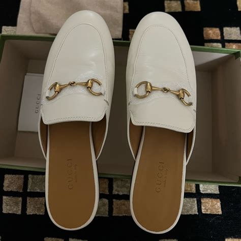 gucci mystic white princetown mule|Gucci princetown mule women.